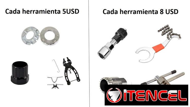 J63 Vendo herramientas para bicicleta, extractor de biela, piñonera, unidad sellada, aprieta rayos