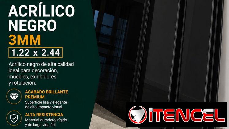 Materiales de calidad para tus proyectos! Disponemos de PVC blanco de 6 mm y acrílico de 3 mm negro, ambos en formato 1.