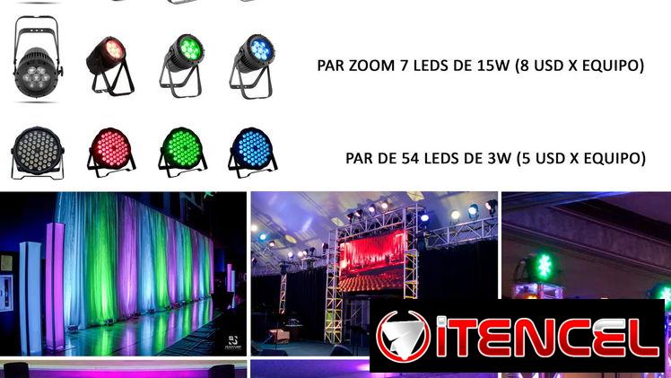 DJ SPANGLISH RENTA DE LUCES PARES LED CON TRANSPORTE DISPONIBLE PARA SUS EVENTOS Y FIESTAS (Kinetica)