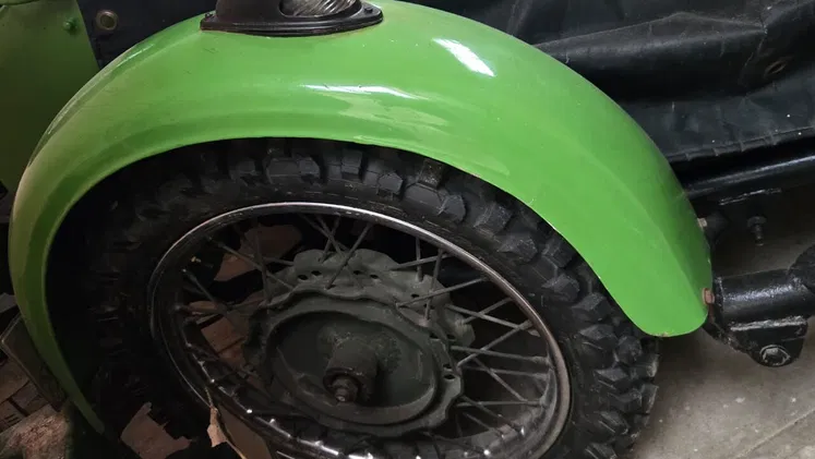 Moto Ural en perfectas condiciones. Reparada, chapisteada y pintada. Contacto por whatsapp a traves del 52701077