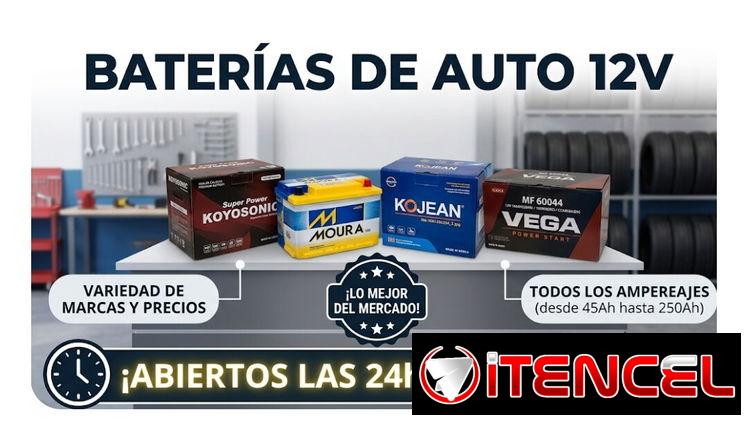 Baterías de auto 12V para carros camiones ect