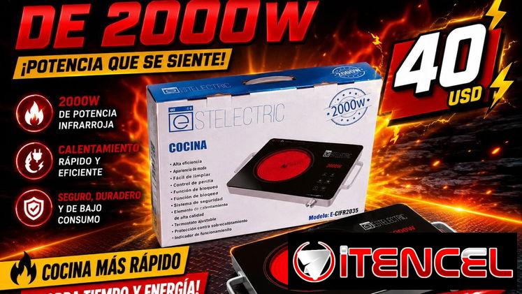 FOGÓN INFRARROJO 2000W 🍳🔥MV