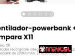 Ventilador-powerbank + lámpara X11 Modelo: X11