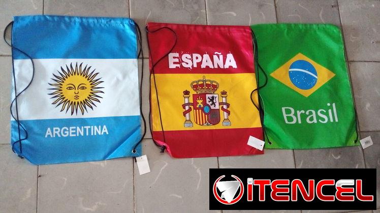 Mochila nueva mediana con la imagen de la bandera Argentina