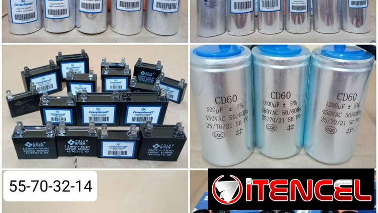 ⚡CAPACITOR de:0.75 a 15, de 20,25,30,35,40,45,50,55,60,65,70,90,100,150,200,250,300,400,480,500,1000, 1200 Microfaradios