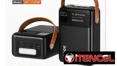 CARGADOR PORTATIL 36,000 mAh. Carga Rápida de 66W con tecnología Power Delivery (PD). Cables Integrados: Incluye 4 tipos