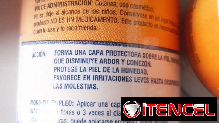 Pasta Lassar 145g ( producto sellado) 12 USD contiene óxido de zinc.
