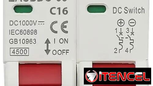 EARU , Breaker DC (Corriente Directa) de 16A de 2 polos (Vedado)