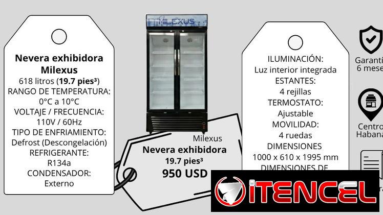 Nevera exhibidora 19.7 pies³