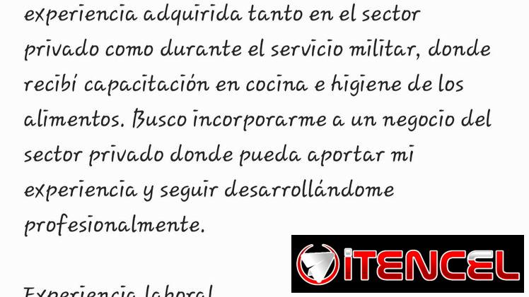 Busco empleo