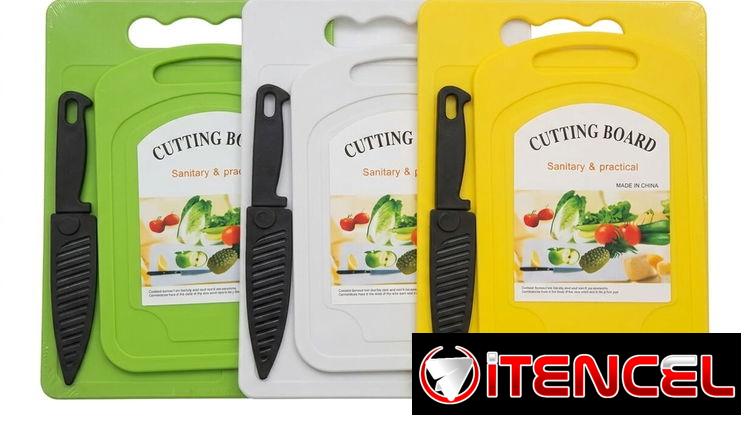Set 2 de tablas y cuchillo