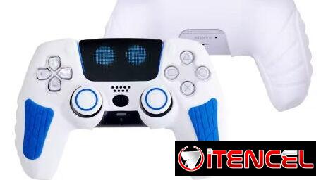Funda de silicona para mando Dualsense PS5 + funda de joysticks + cubierta protectora del táctil