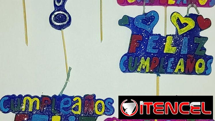 Venta de velitas de cumpleaños.