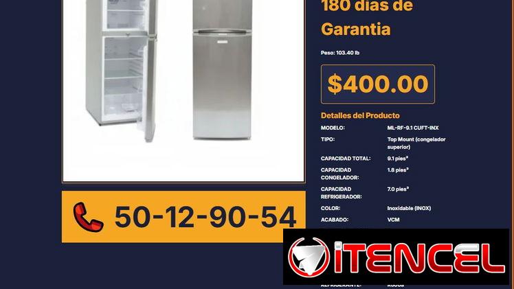 REFRIGERADOR MILEXUS 9.1 PIES MILEXUS MLRF91 CU FT INOX VPT# -0254
