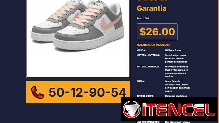 NO 36 TENIS NIKE AIR FORCE GRIS CON BLANCO Y ROSADO VPT# -0144