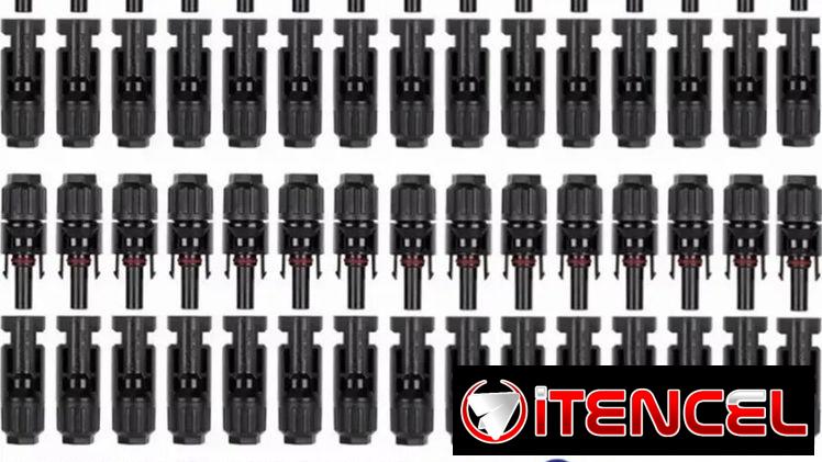 30 Pares de Conector Mc4  Para Panel Solar ,  Macho/Hembra  , ( en el vedado )