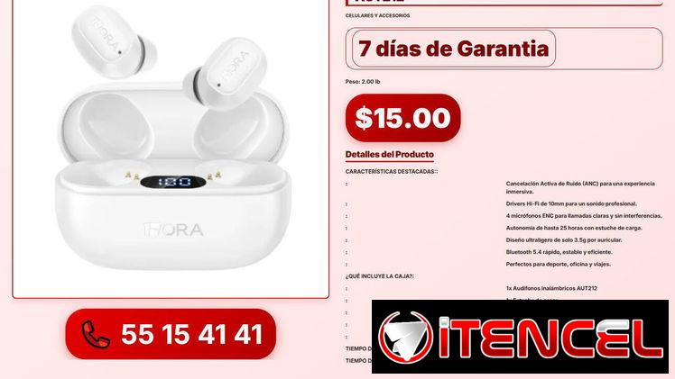 Audífonos 1Hora con Cancelación de Ruido AUT212 VPT-0013