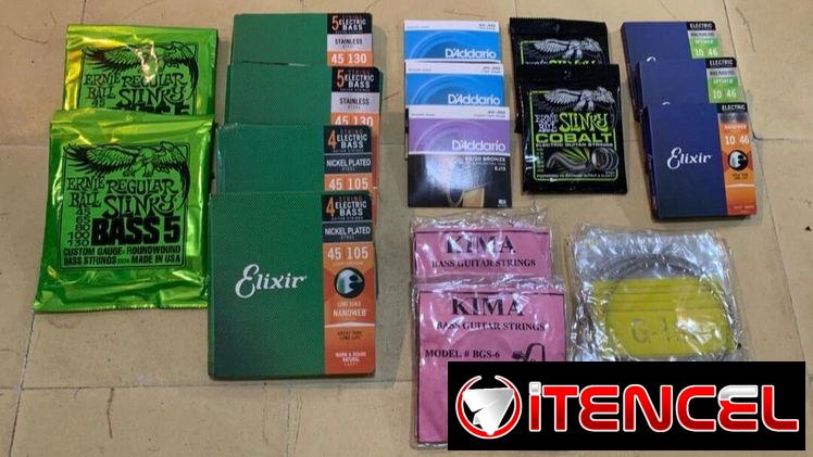 Cuerdas bajo y guitarras,varios precios,varias marcas