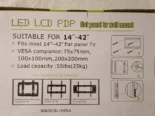 Soporte Fijo para TV LED/LCD 14″–42″