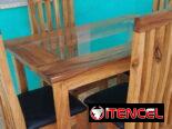Comedores de madera y de tubos