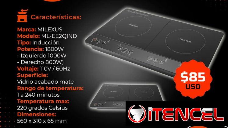 🥘 DOBLE INDUCCIÓN 🥘 COCINA DE INDUCCIÓN MILEXUS DOBLE. CON FACTURA, GARANTÍA Y SERVICIO DE ENTREGA. TLF 54833699
