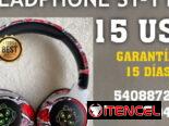 [15] Headphone Inalámbrico SY-T12 estilo Graffiti ROJO