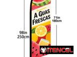 Banderola indicativo de ubicación expendio de Aguas Frescas