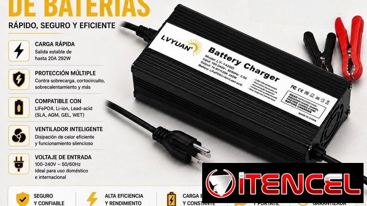 Cargador inteligente para bateria de 12/24 V 20A Precio:80usd d