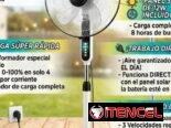 Ventilador Recargable  SUN TECHNOLOGIES