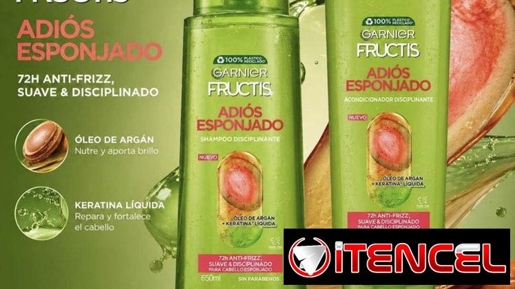 Garnier Fructis JUEGO SHAMPOO + ACONDICIONADOR Adiós Esponjado de 650 ml