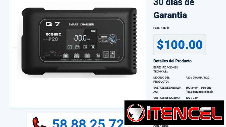 CARGADOR DE BATERIA 12V/24V-20A – Q7-LBC-20A