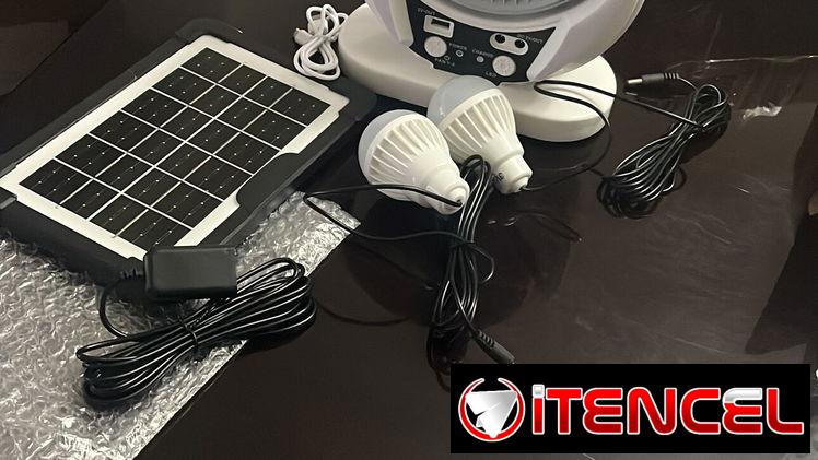 Ventilador con panel solar