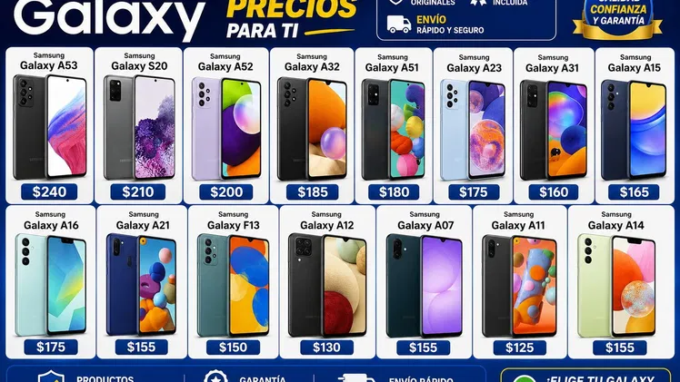 Teléfonos Samsung – Tecno – Xiaomi – Itel