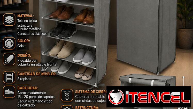 👢 ZAPATERA 5 NIVELES 👢 IDEAL PARA ESPACIOS PEQUEÑOS. MENSAJERÍA CON FACTURA Y GARANTÍA. 📲 54833699