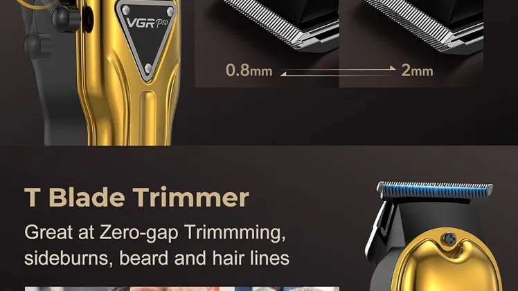 💈🔥 MAQUINA DE PELAR PROFESIONAL VGR PRO + TRIMMER ⚡ INALÁMBRICA KIT COMPLETO 💥 Envío + Garantía