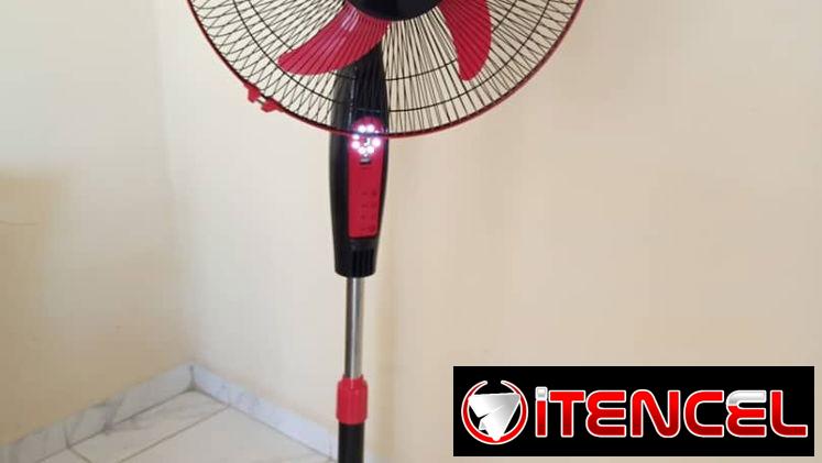 Ventilador de pie recargable