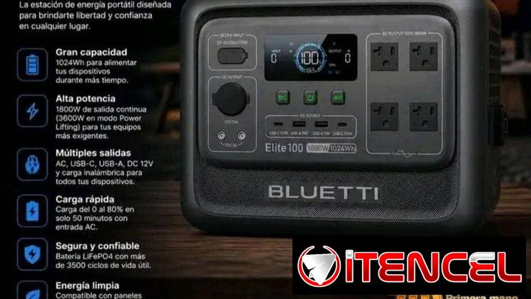 *Bluetti Elite 100  1800W/1024Wh  Similar al delta 2