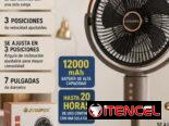 Ventiladores recargables de pie