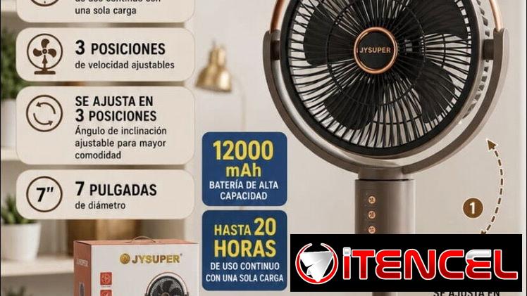 Ventiladores recargables de pie