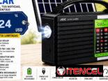 Radio solar , ventilador de techo recargable, compresor recargable, cámaras solares