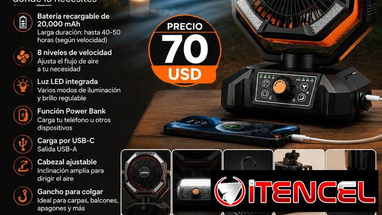 Ventilador Recargable COLDSKY de 20000mAh nuevo en caja