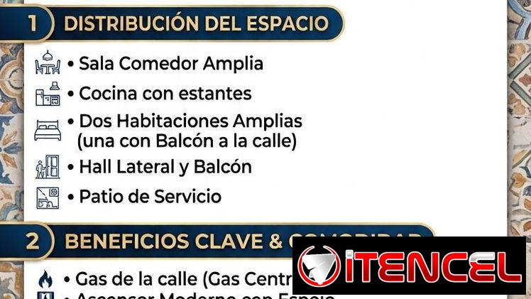 Apartamento H.Vieja 2/4 BALCÓN ASCENSOR