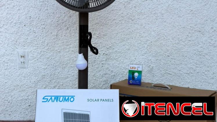Ventilador recargable de pie con larga duración