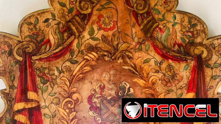 MAJESTUOSO CONJUNTO DE ARTE SACRO DE SANTA LUCÍA