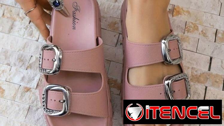 Sandalias prácticas engomadas: talla 39/40