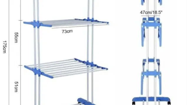 Tendedero plegable con ruedas