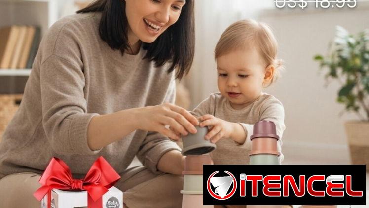 🎁 JUGUETE EDUCATIVO PARA BEBÉ ✅ SET de cubos