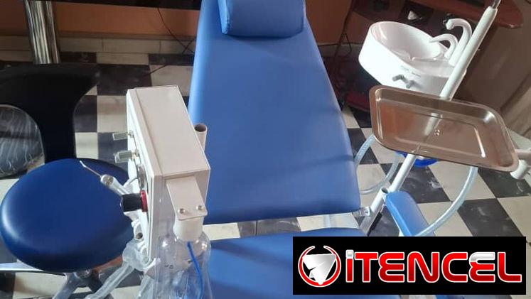 . Sillón con unidad dental , silla giratoria y compresor.