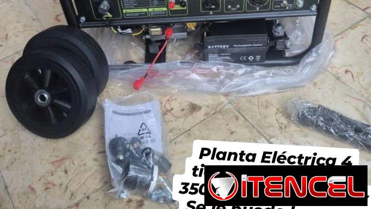 Planta Eléctrica 4 tiempo de gasolina 3500w son 110v y 220v Se le puede hacer la adaptación para gas d la calle