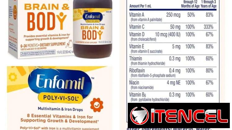 Multivitaminico con  hierro para bebe (Polivisol)